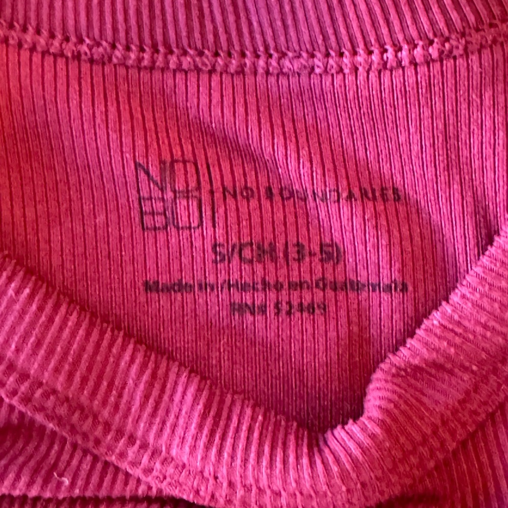 Plain red pink long sleeve
